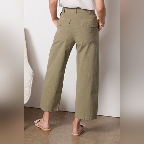 Agolde Daria High Rise Straight Leg Cropped Ultility Pants In Duffle Size 28 NWT - Picture 5 of 13